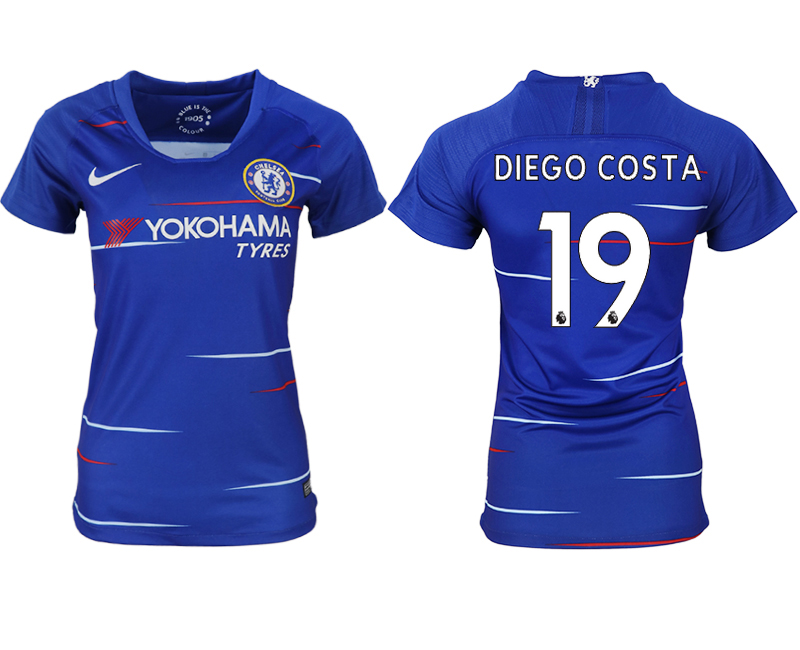 2018-19 Chelsea 19 DIEGO COSTA Home Women Soccer Jersey