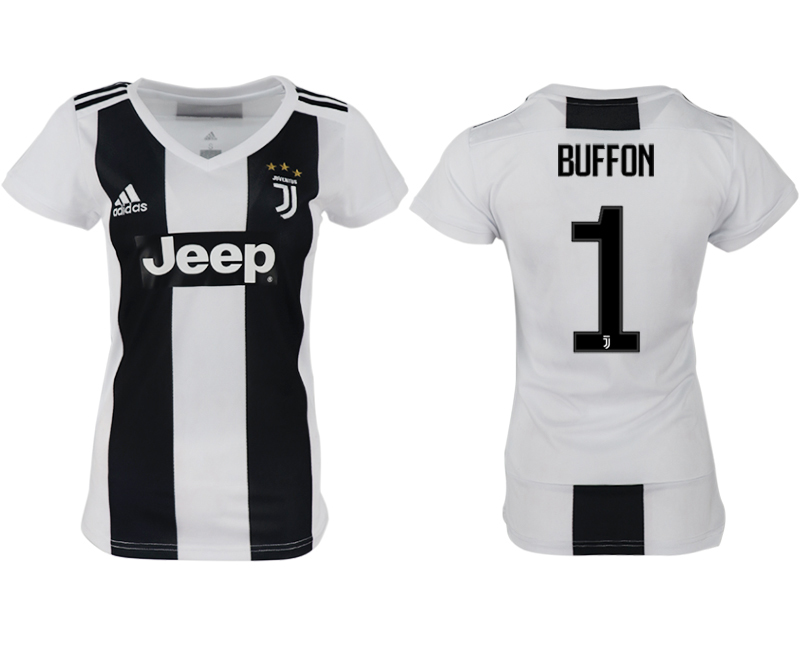 2018-19 Juventus 1 BUFFON Home Women Soccer Jersey - Click Image to Close