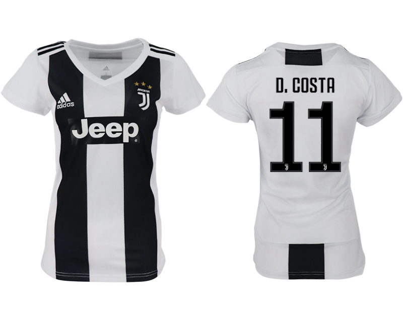 2018-19 Juventus 11 D COSTA Home Women Soccer Jersey - Click Image to Close