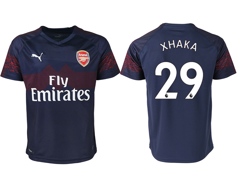 2018-19 Arsenal 29 XHAKA Away Thailand Soccer Jersey