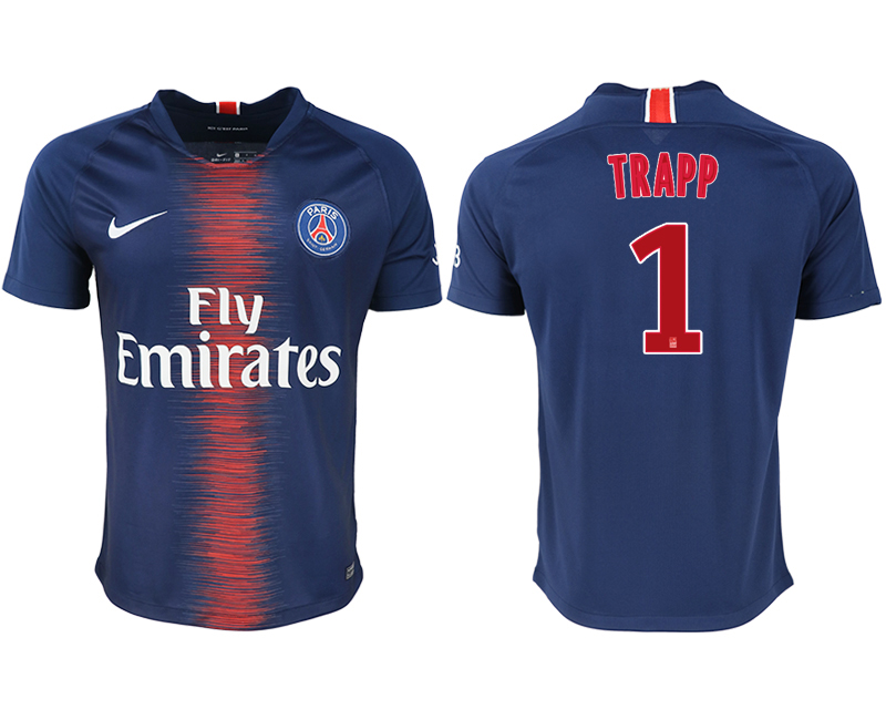 2018-19 Paris Saint-Germain 1 TRAPP Home Thailand Soccer Jersey