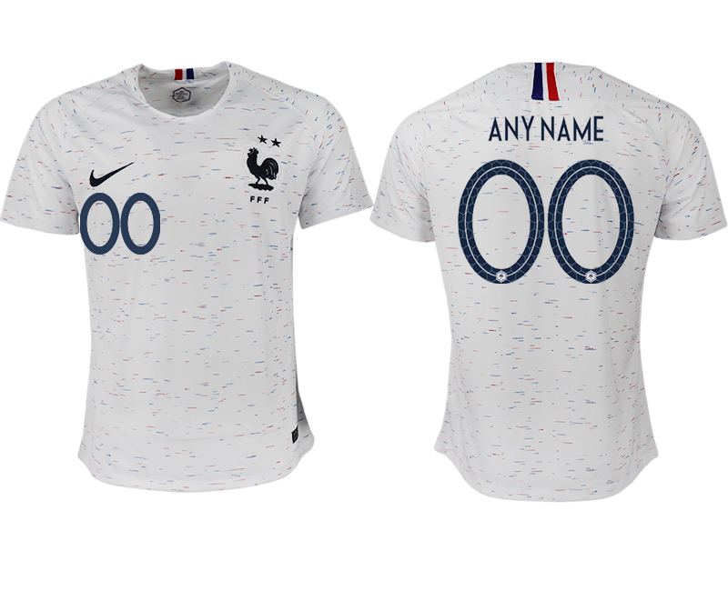 France Customized Away 2018 FIFA World Cup Thailand Soccer Jersey