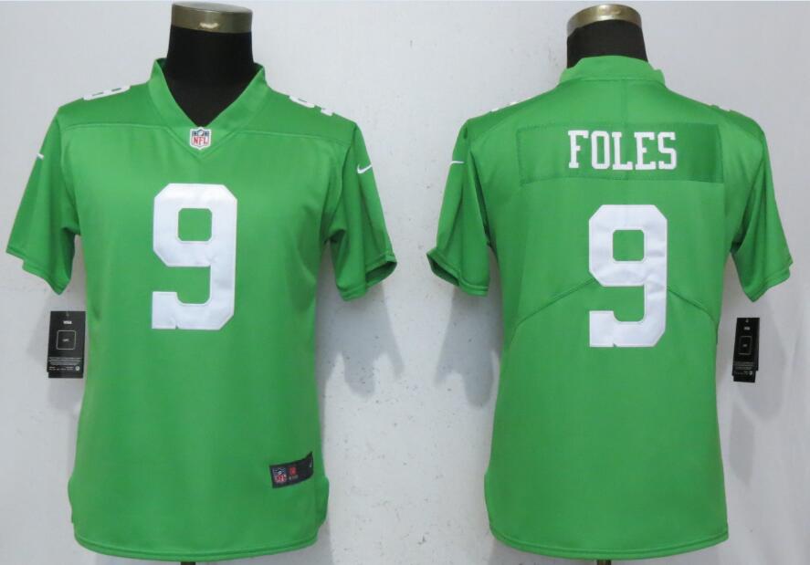 Nike Eagles 9 Nick Foles Green Throwback Women Vapor Untouchable Limited Jersey Nike Eagles 9 Nick Foles Green Throwback Women Vapor Untouchable Limited Jersey