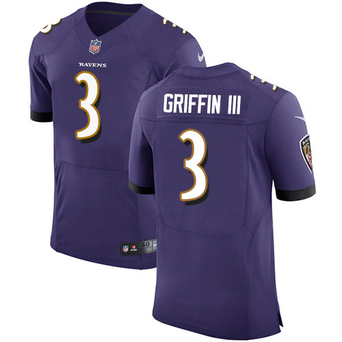 Nike Ravens Robert Griffin III Purple Elite Jersey