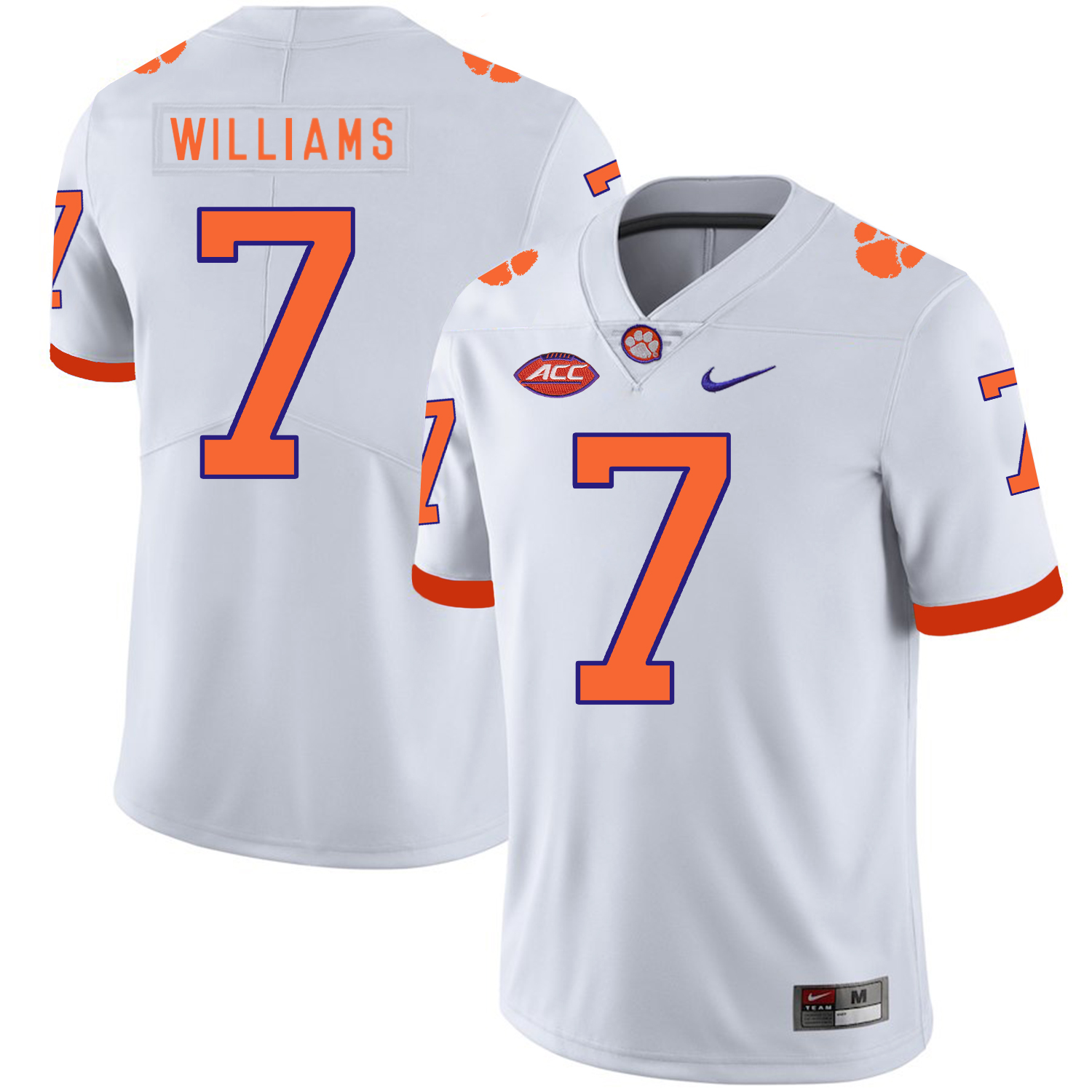 Clemson Tigers 7 Mike Williams White Nike College Football Jersey