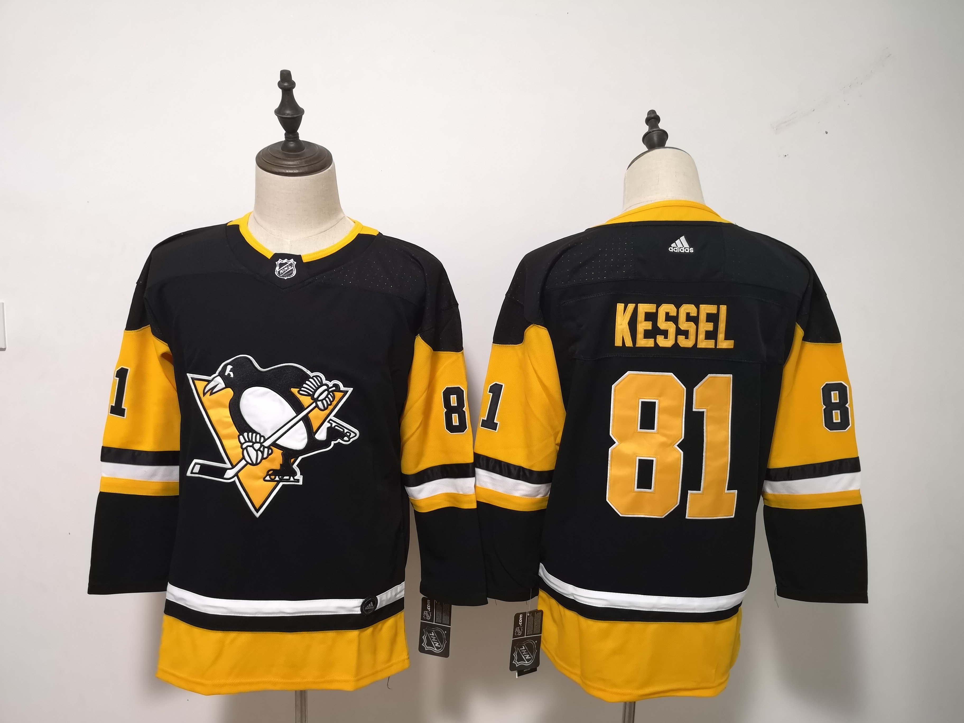Penguins 81 Phil Kessel Black Youth Adidas Jersey