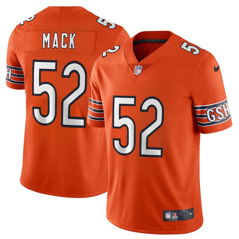 Nike Bears 52 Khalil Mack Orange Youth Vapor Untouchable Limited Jersey