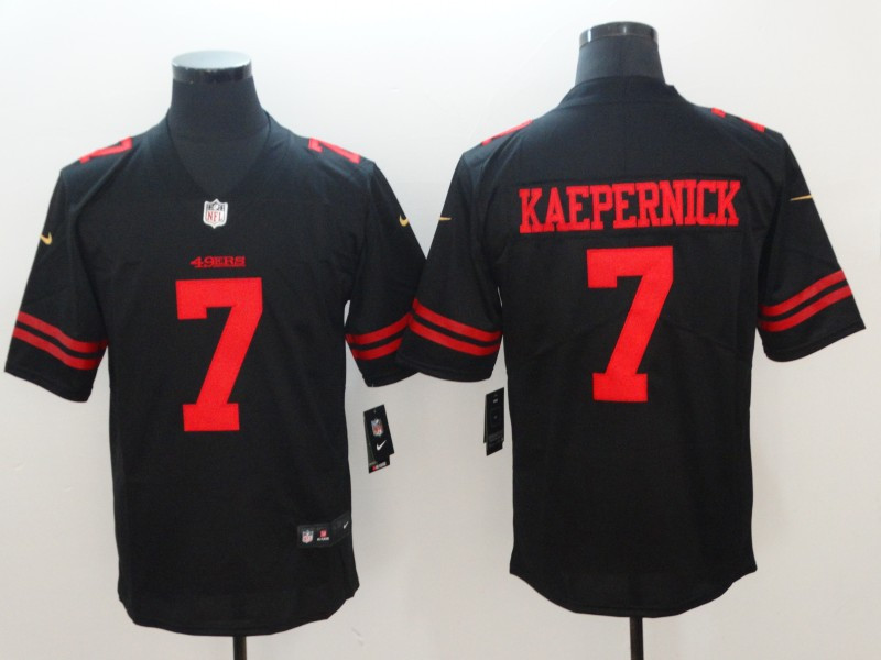 Nike 49ers 7 Colin Kaepernick Black Vapor Untouchable Limited Jersey