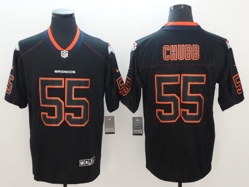 Nike Broncos 55 Bradley Chubb Black Shadow Legend Limited Jersey