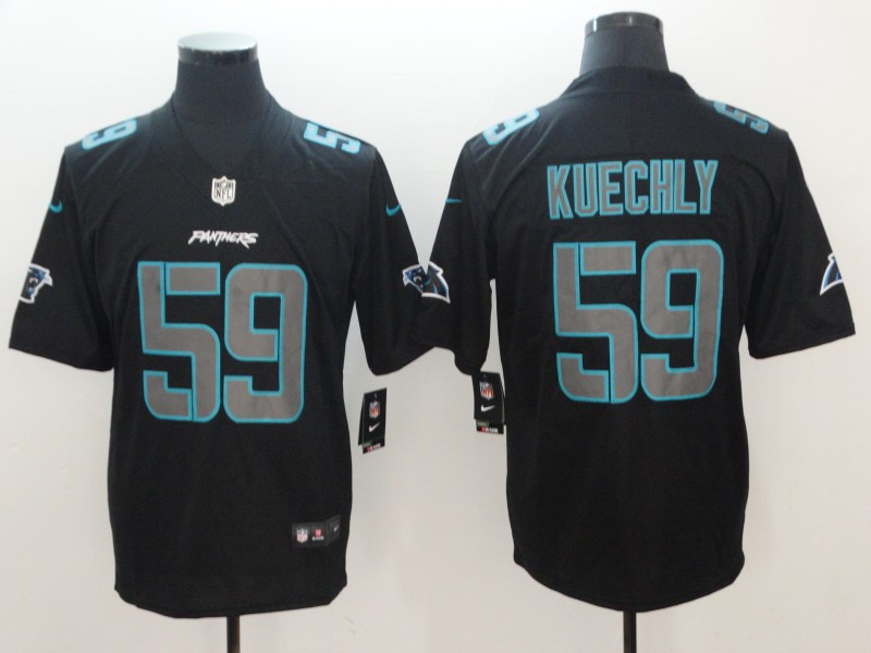 Nike Panthers 59 Luke Kuechly Black Vapor Impact Limited Jersey