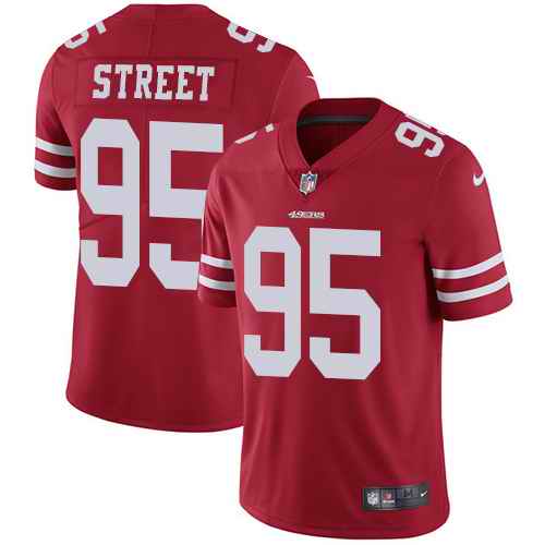 Nike 49ers 95 Kentavius Street Red Youth Vapor Untouchable Limited Jersey