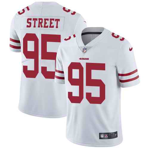 Nike 49ers 95 Kentavius Street White Youth Vapor Untouchable Limited Jersey
