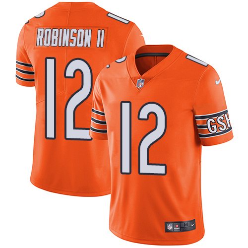 Nike Bears 12 Allen Robinson II Orange Color Rush Limited Jersey