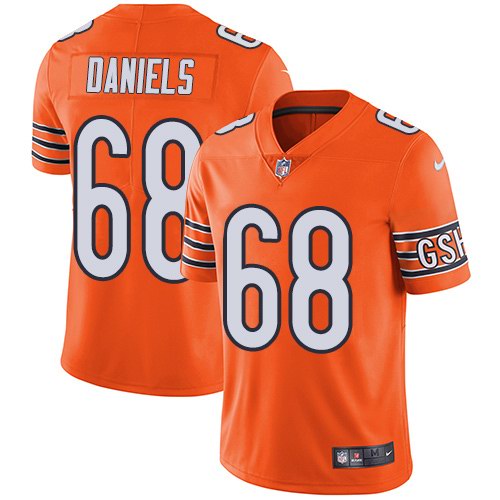 Nike Bears 68 James Daniels Orange Youth Color Rush Limited Jersey