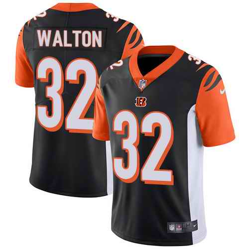 Nike Bengals 32 Mark Walton Black Vapor Untouchable Limited Jersey