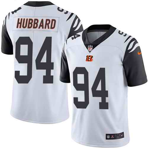 Nike Bengals 94 Sam Hubbard White Color Rush Limited Jersey