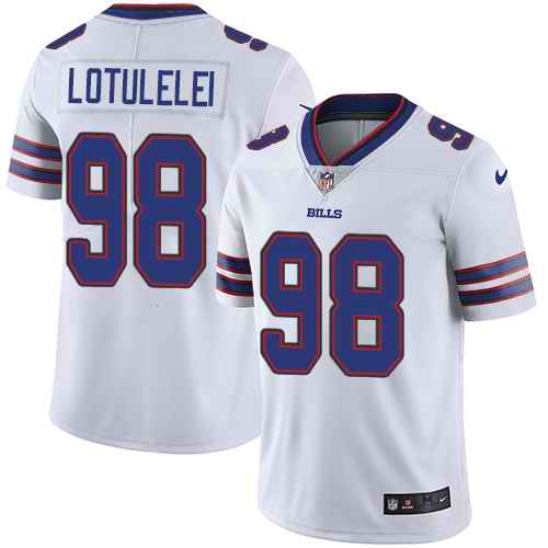Nike Bills 98 Star Lotulelei White Vapor Untouchable Limited Jersey