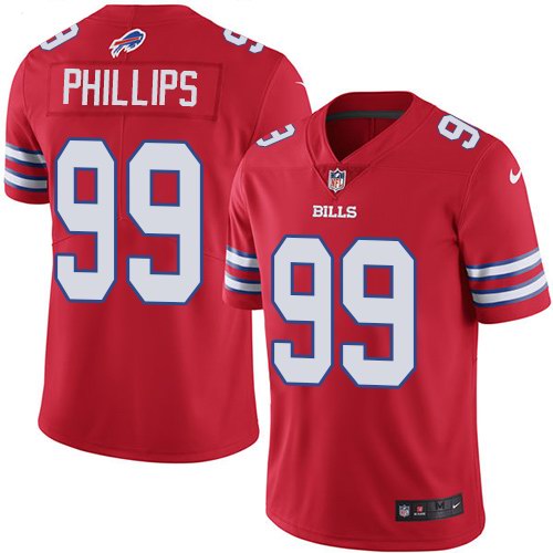 Nike Bills 99 Harrison Phillips Red Color Rush Limited Jersey