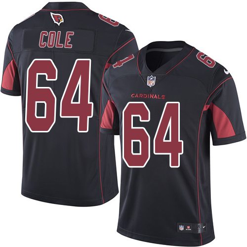 Nike Cardinals 64 Mason Cole Black Youth Color Rush Limited Jersey - Click Image to Close