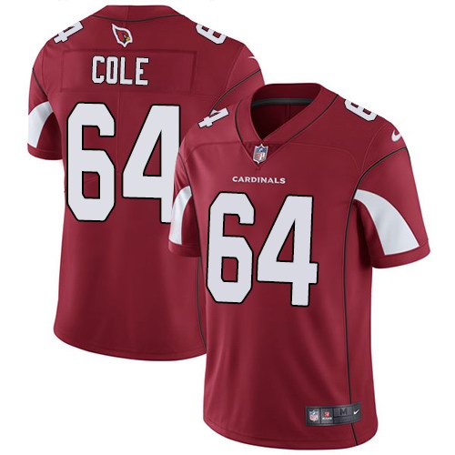 Nike Cardinals 64 Mason Cole Red Youth Vapor Untouchable Limited Jersey