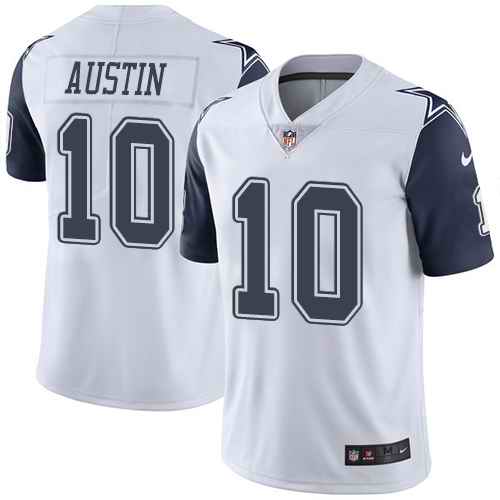 Nike Cowboys 10 Tavon Austin White Youth Color Rush Limited Jersey