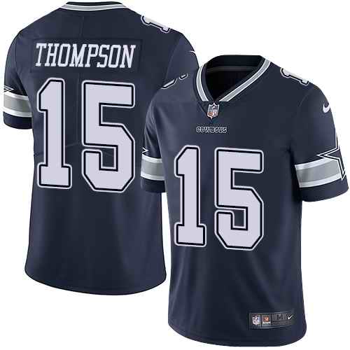 Nike Cowboys 15 Deonte Thompson Navy Youth Vapor Untouchable Limited Jersey