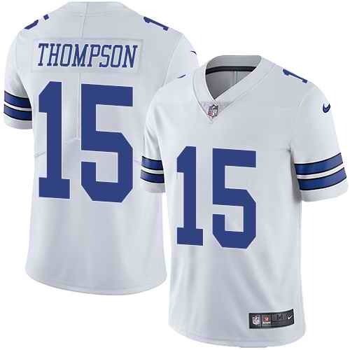 Nike Cowboys 15 Deonte Thompson White Youth Vapor Untouchable Limited Jersey