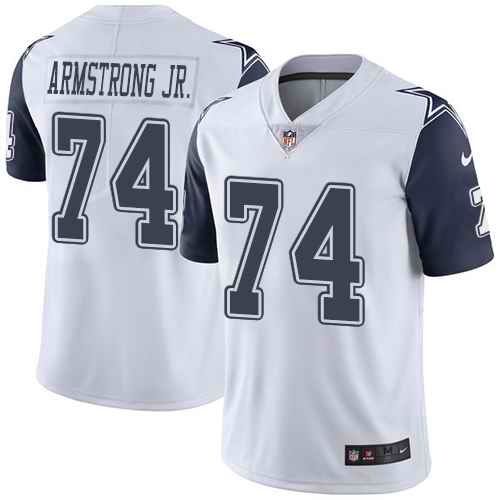 Nike Cowboys 74 Dorance Armstrong Jr. White Youth Color Rush Limited Jersey