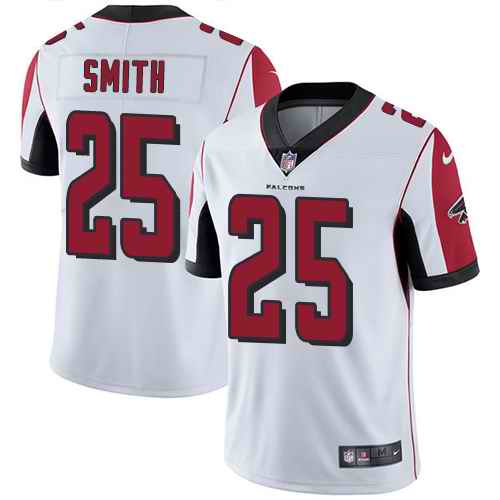 Nike Falcons 25 Ito Smith White Vapor Untouchable Limited Jersey