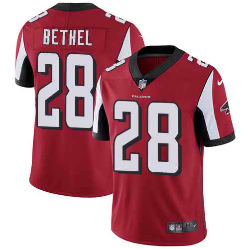 Nike Falcons 28 Justin Bethel Red Youth Vapor Untouchable Limited Jersey