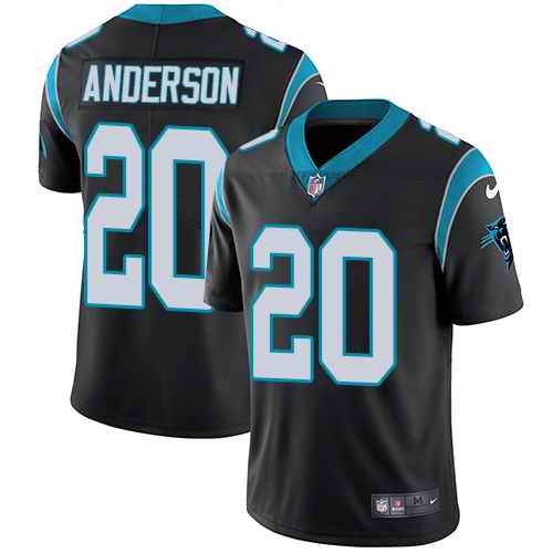 Nike Panthers 20 C.J. Anderson Black Vapor Untouchable Limited Jersey
