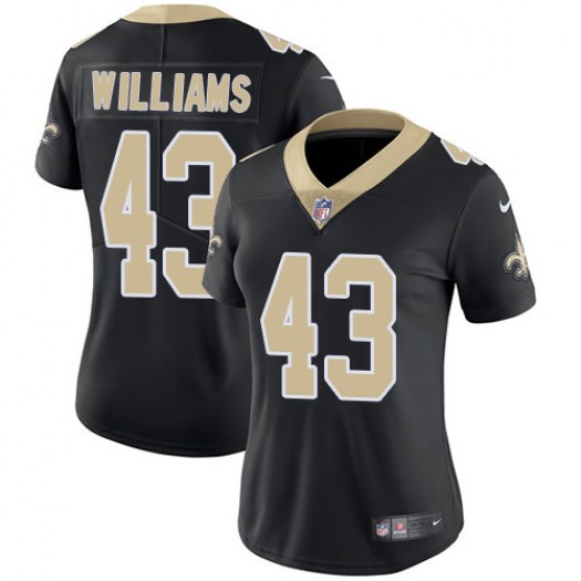 Nike Saints 43 Marcus Williams Black Women Vapor Untouchable Limited Jersey