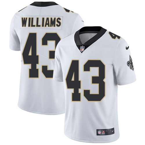 Nike Saints 43 Marcus Williams White Vapor Untouchable Limited Jersey