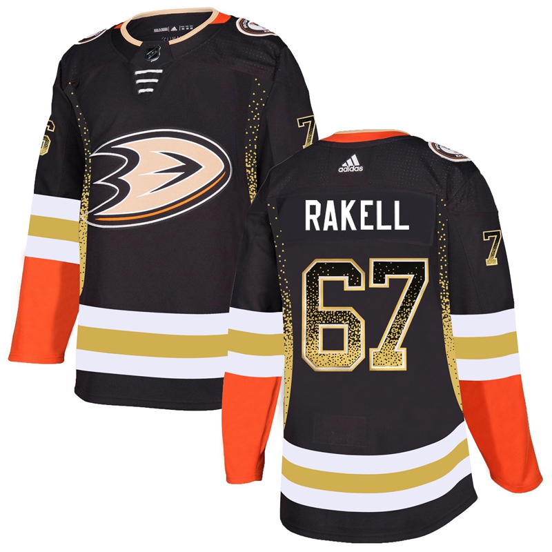 Ducks 67 Rickard Rakell Black Drift Fashion Adidas Jersey