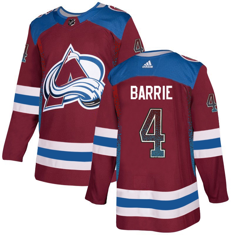 Avalanche 4 Tyson Barrie Red Drift Fashion Adidas Jersey - Click Image to Close