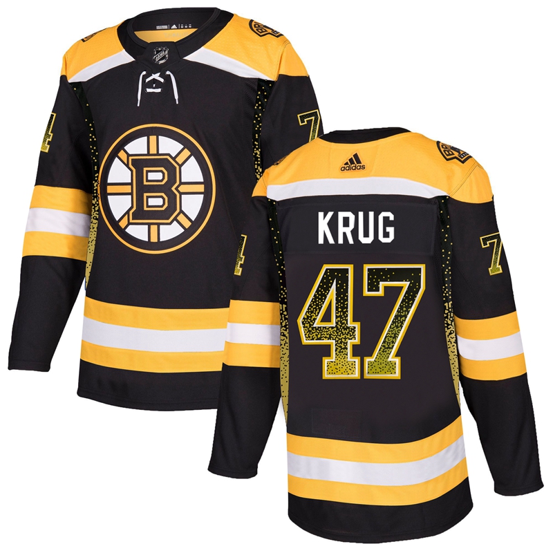 Bruins 47 Torey Krug Black Drift Fashion Adidas Jersey