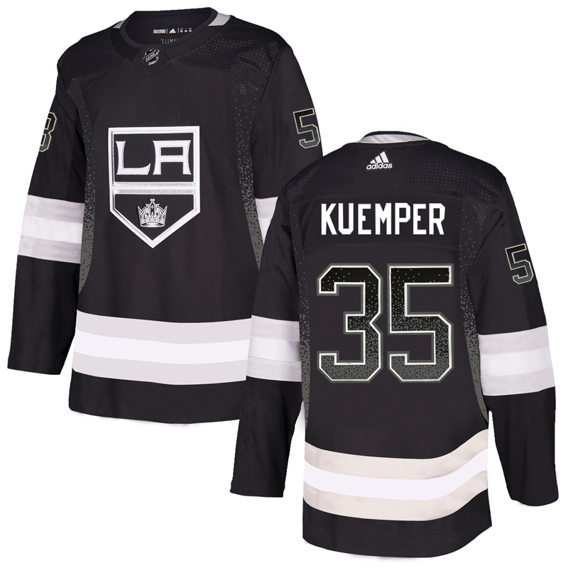Kings 15 Darcy Kuemper Black Drift Fashion Adidas Jersey