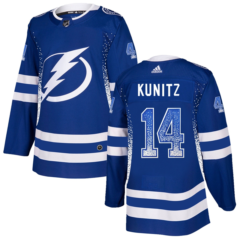 Lightning 14 Chris Kunitz Blue Drift Fashion Adidas Jersey