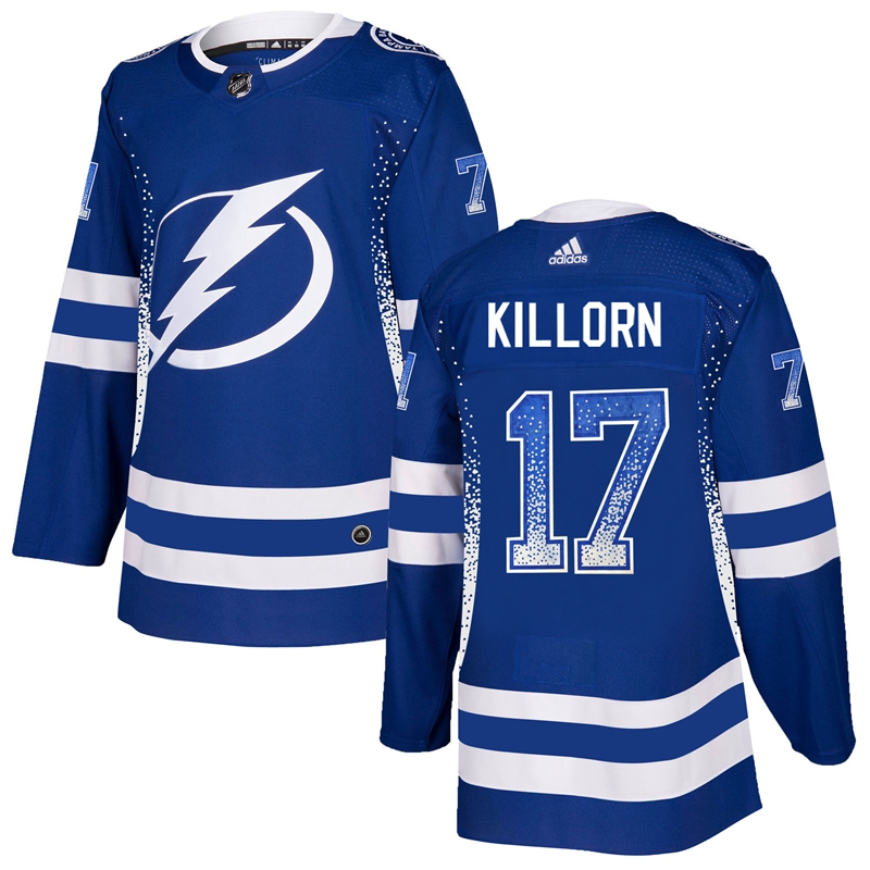 Lightning 17 Alex Killorn Blue Drift Fashion Adidas Jersey