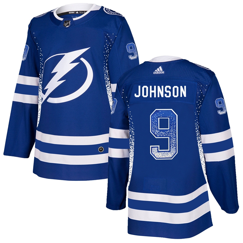 Lightning 9 Tyler Johnson Blue Drift Fashion Adidas Jersey