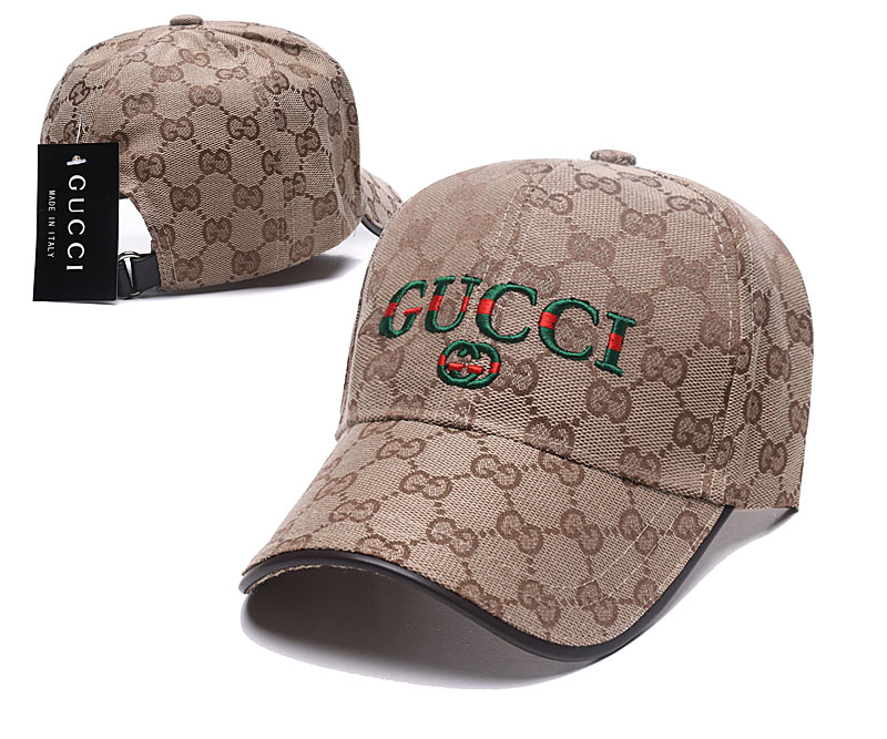 Gucci Fresh Logo Brown Fashion Peaked Adjustable Hat SG