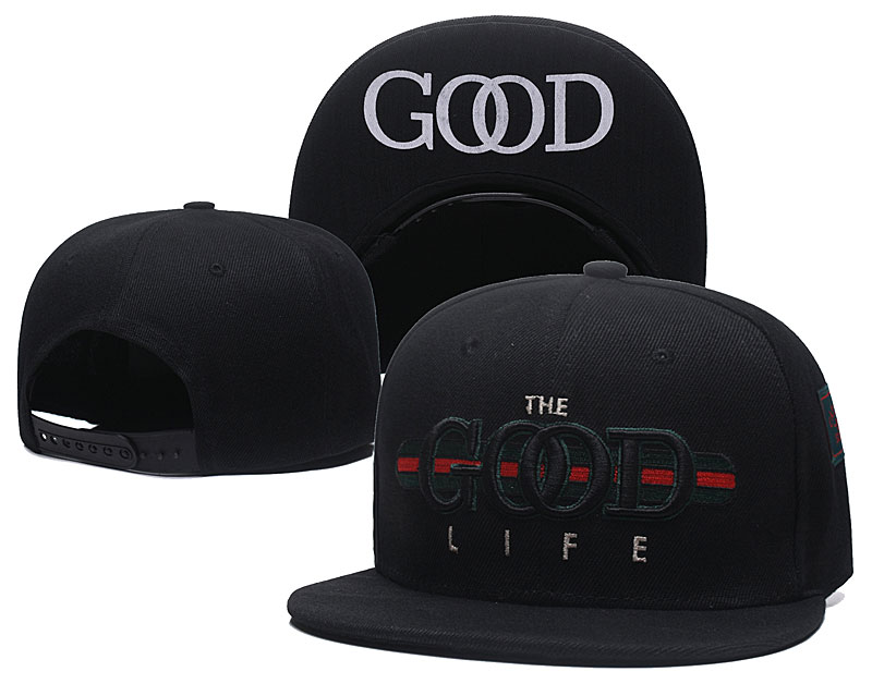 The Good Life Pure Black Fashion Adjustable Hat SG