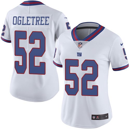 Nike Giants 52 Alec Ogletree White Women Color Rush Limited Jersey Nike Giants 52 Alec Ogletree White Women Color Rush Limited Jersey
