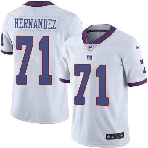 Nike Giants 71 Will Hernandez White Youth Color Rush Limited Jersey