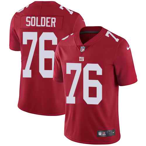 Nike Giants 76 Nate Solder Red Alternate Vapor Untouchable Limited Jersey