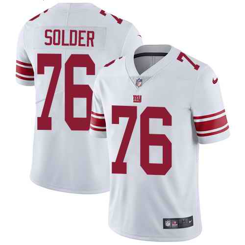 Nike Giants 76 Nate Solder White Vapor Untouchable Limited Jersey