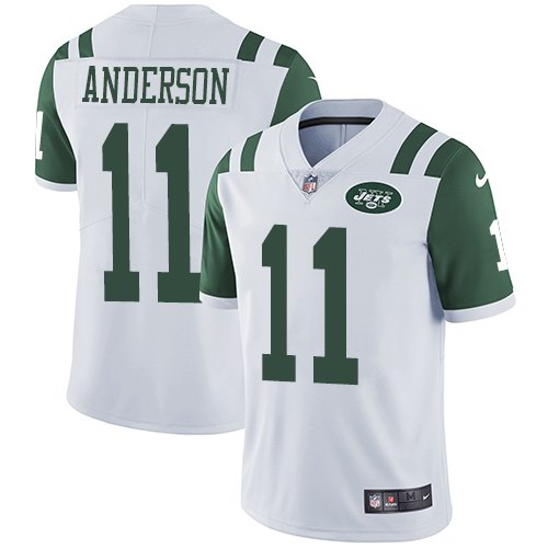 Nike Jets 11 Robby Anderson White Youth Untouchable Limited Jersey - Click Image to Close