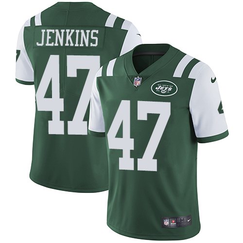 Nike Jets 47 Jordan Jenkins Green Youth Vapor Untouchable Limited Jersey - Click Image to Close