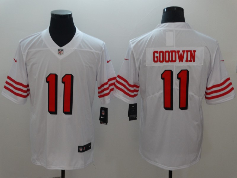 Nike 49ers 11 Marquise Goodwin White 2018 Youth Vapor Untouchable Limited Jersey