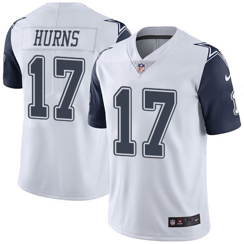 Nike Cowboys 17 Allen Hurns White Youth Color Rush Limited Jersey
